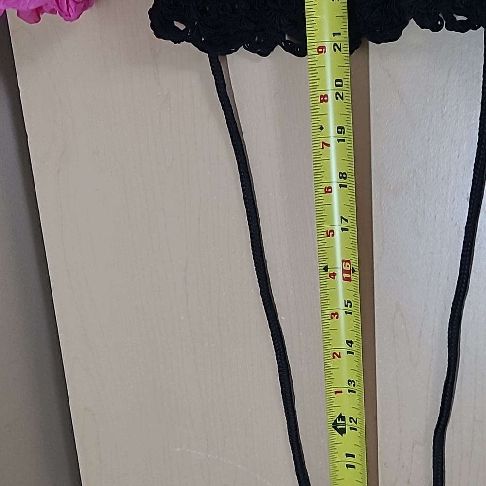 Vintage Black Crochet Women's Bag - Picture 8 of 8